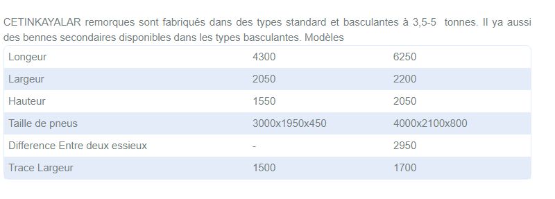 Remorque agricole NCK-13 RM - capacité 3,5 à 5 tonnes – Image 2