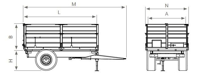 RMG 8 remorque agricole tribenne – Image 4